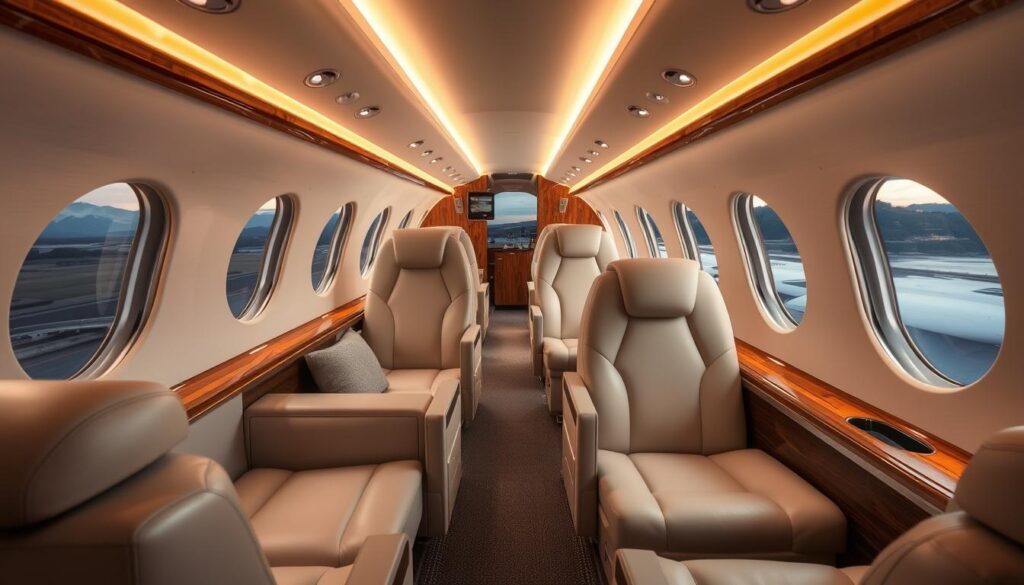 private jet cabin