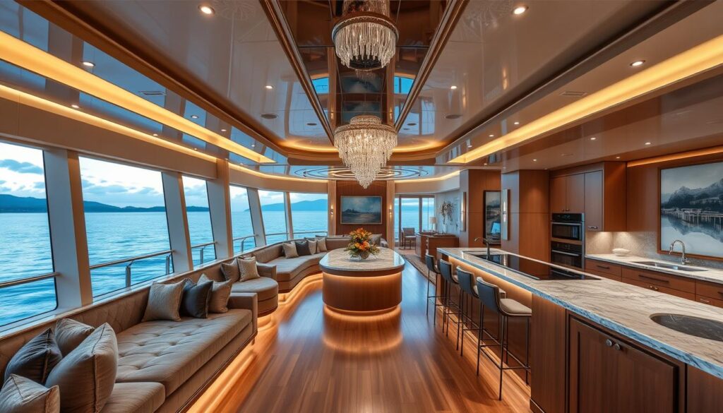 luxury yacht interior