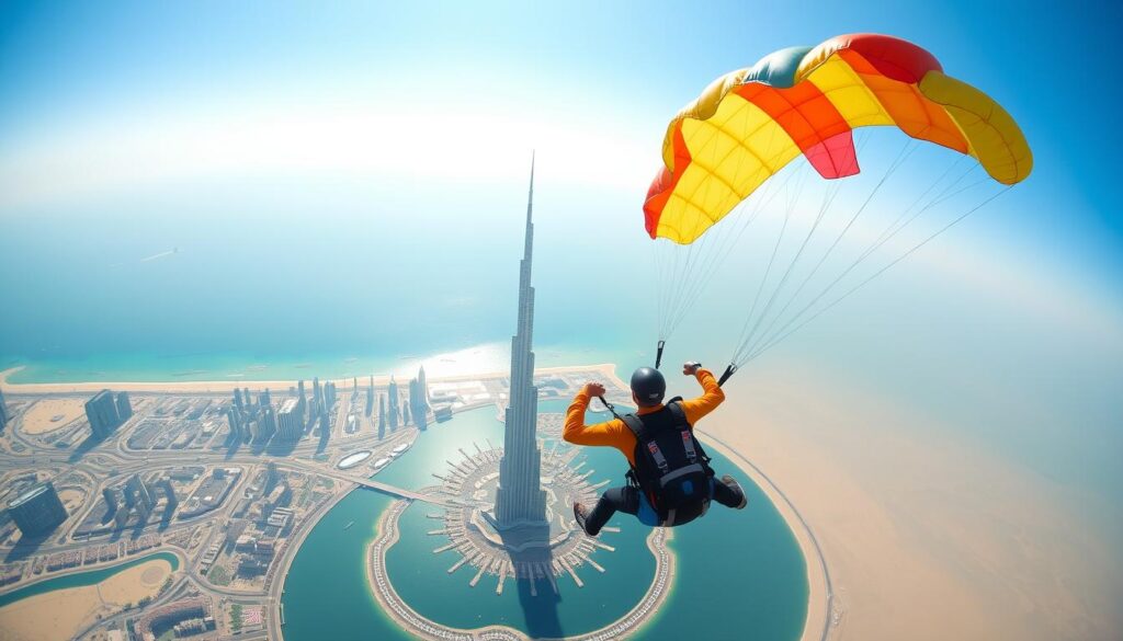 skydiving in dubai