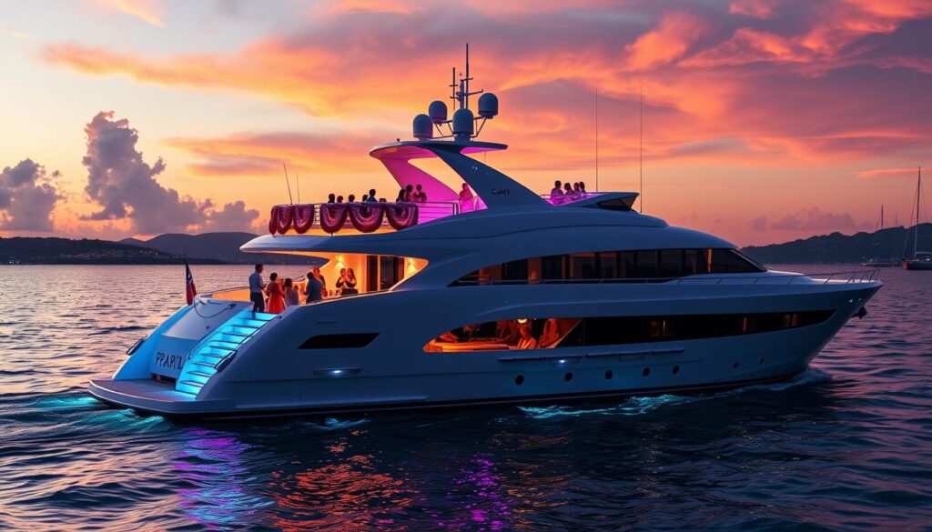 yacht party rental